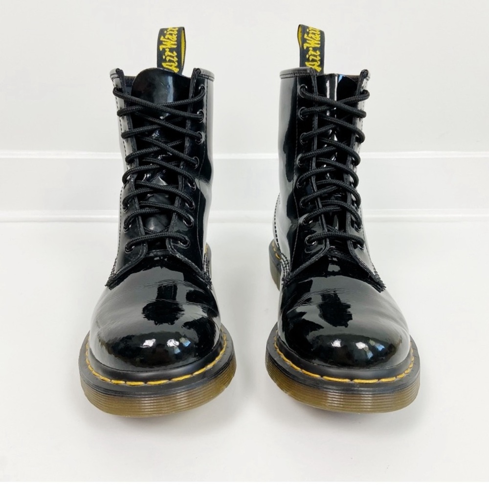 Dr. Martens 1460 Patent Leather Lace Up Boots